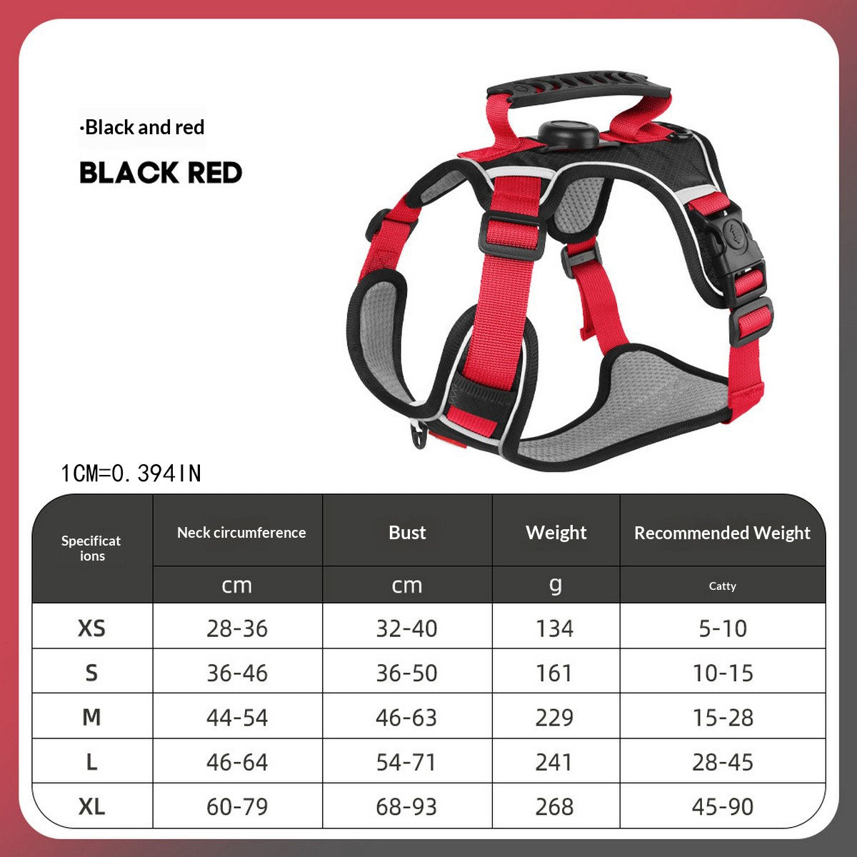 Dog Harness and Leash Set with Tracker Holder_CWMM12486