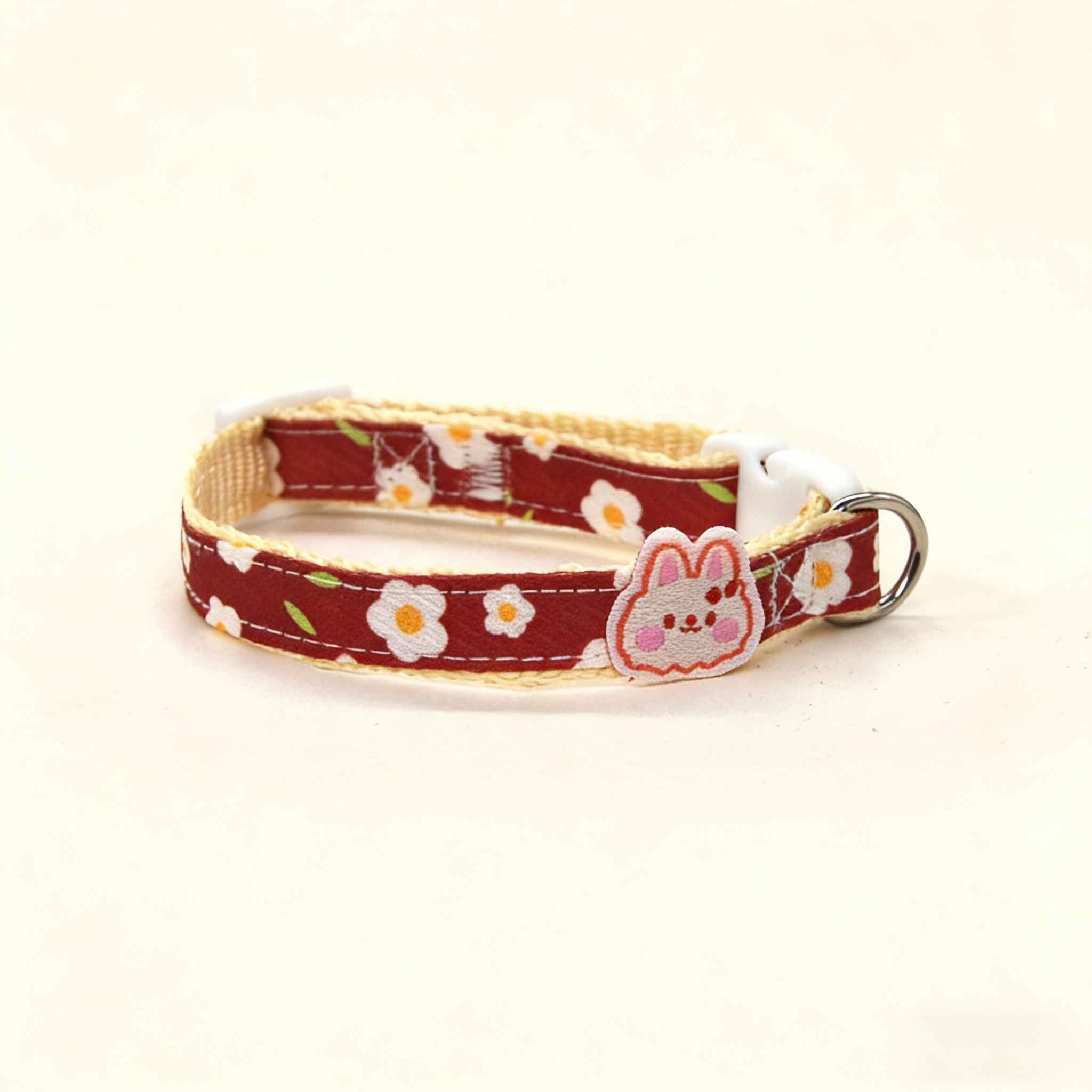 Cute Pet Collar Cartoon Flower Standard Buckle_CWXQ4-03MXQ