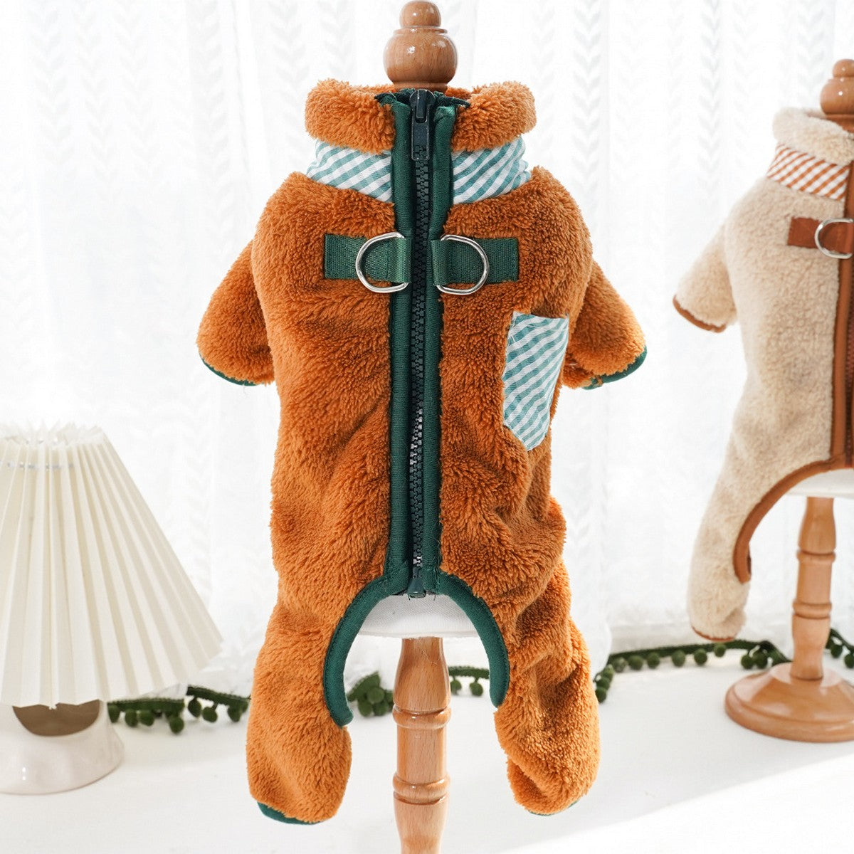 Pet Fleece Jumpsuit – Dog Cat Winter Outfit_CWMM11276