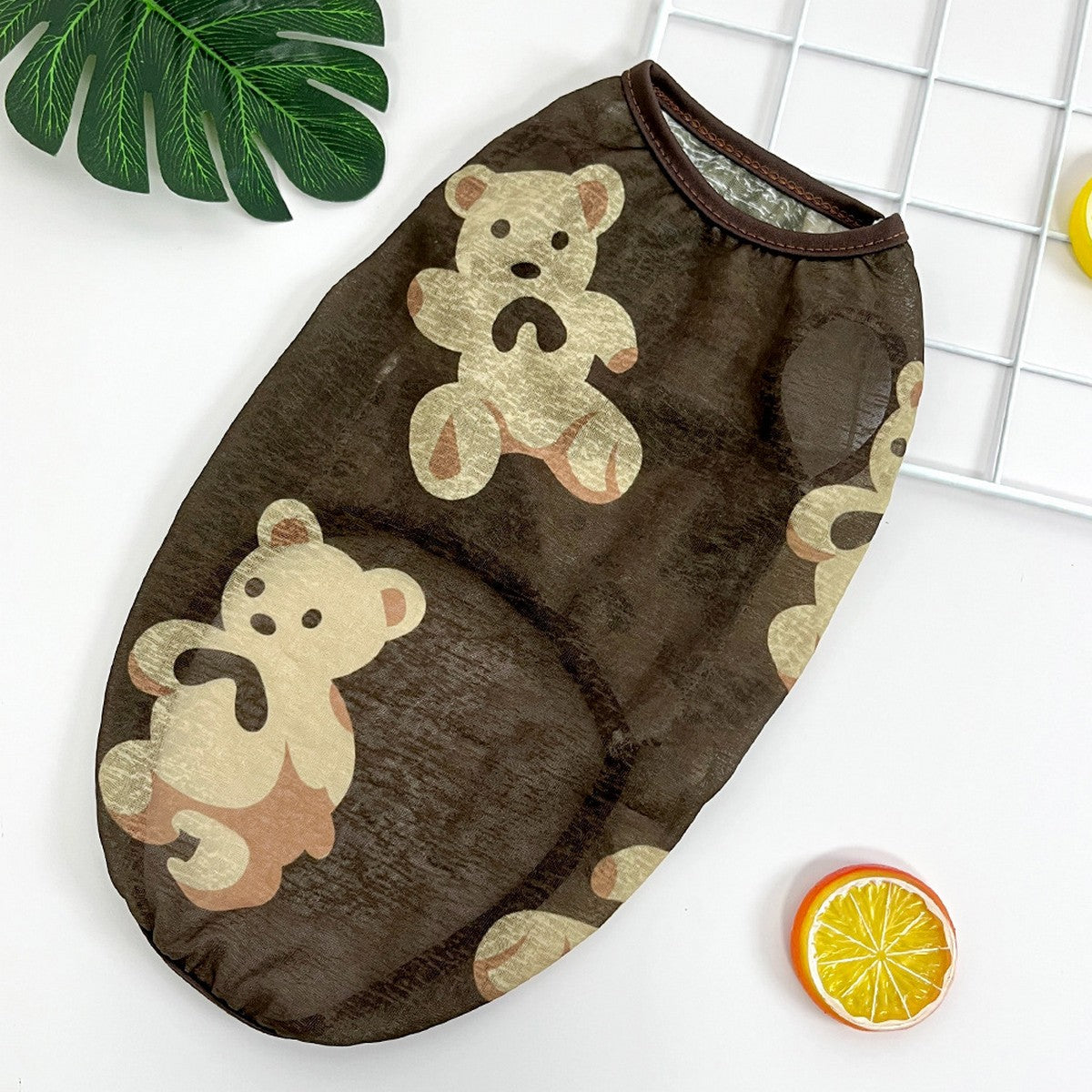 Large Dog Summer Vest  Bear Print Cooling Apparel_CWMM11135