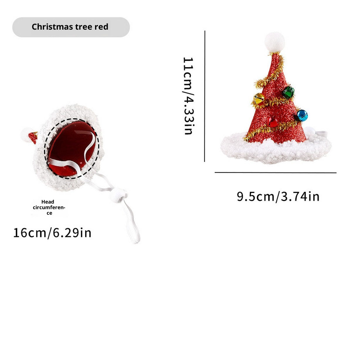 Cute Christmas Pet Hat – Snowman Tree Headwear_CWMM11353