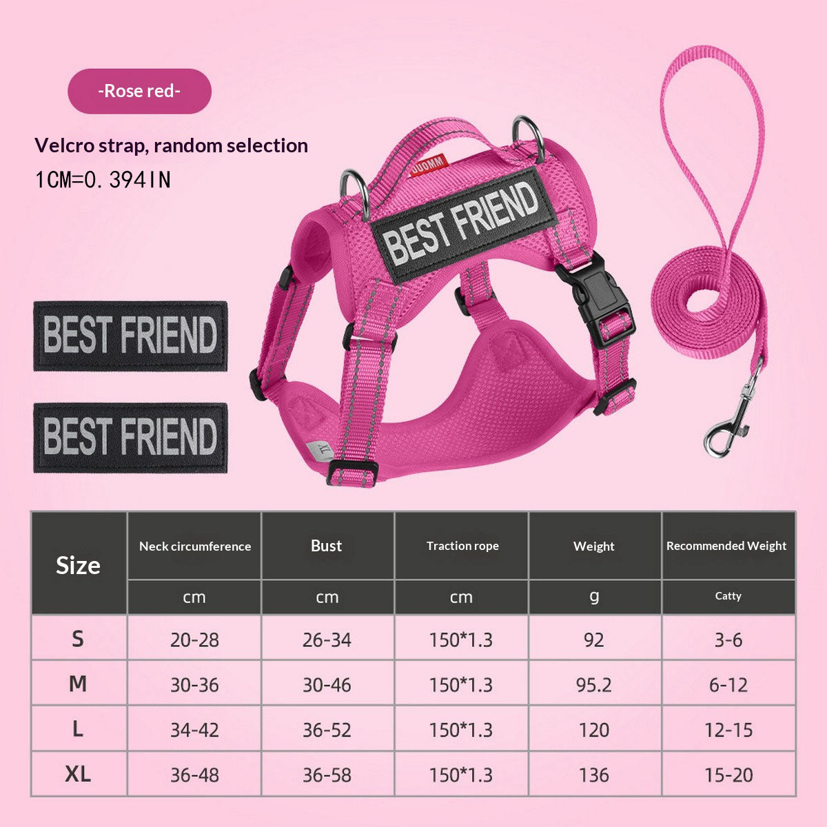 Reflective Service Dog Harness with Leash_CWMM12488