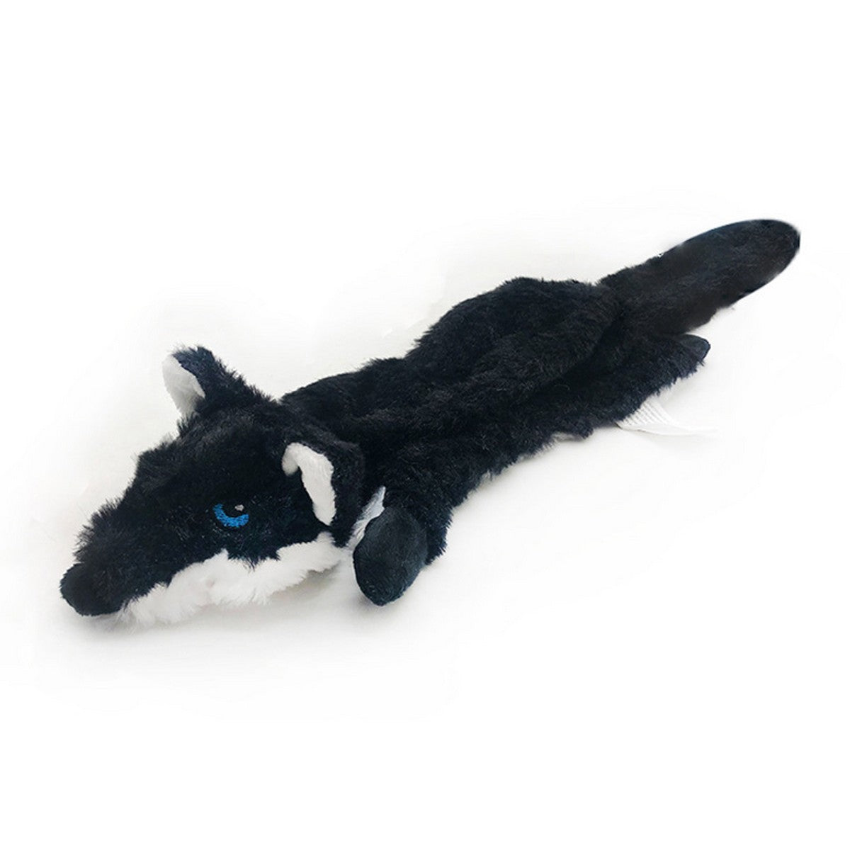 Durable Tri-Color Wolf Plush Toy_CWMM13327