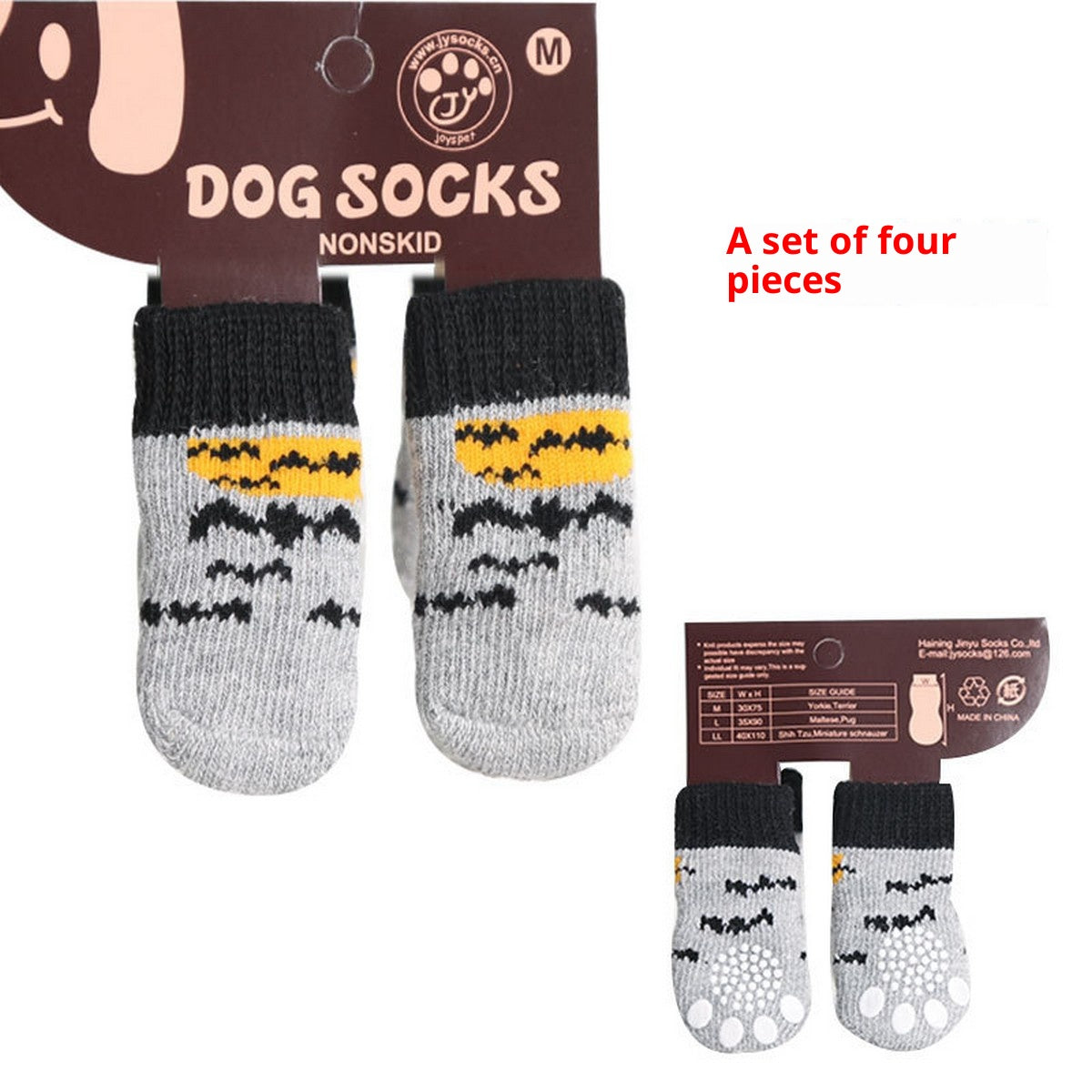 Christmas Pet Shoes – Warm Dog Cat Socks Set_CWMM11274