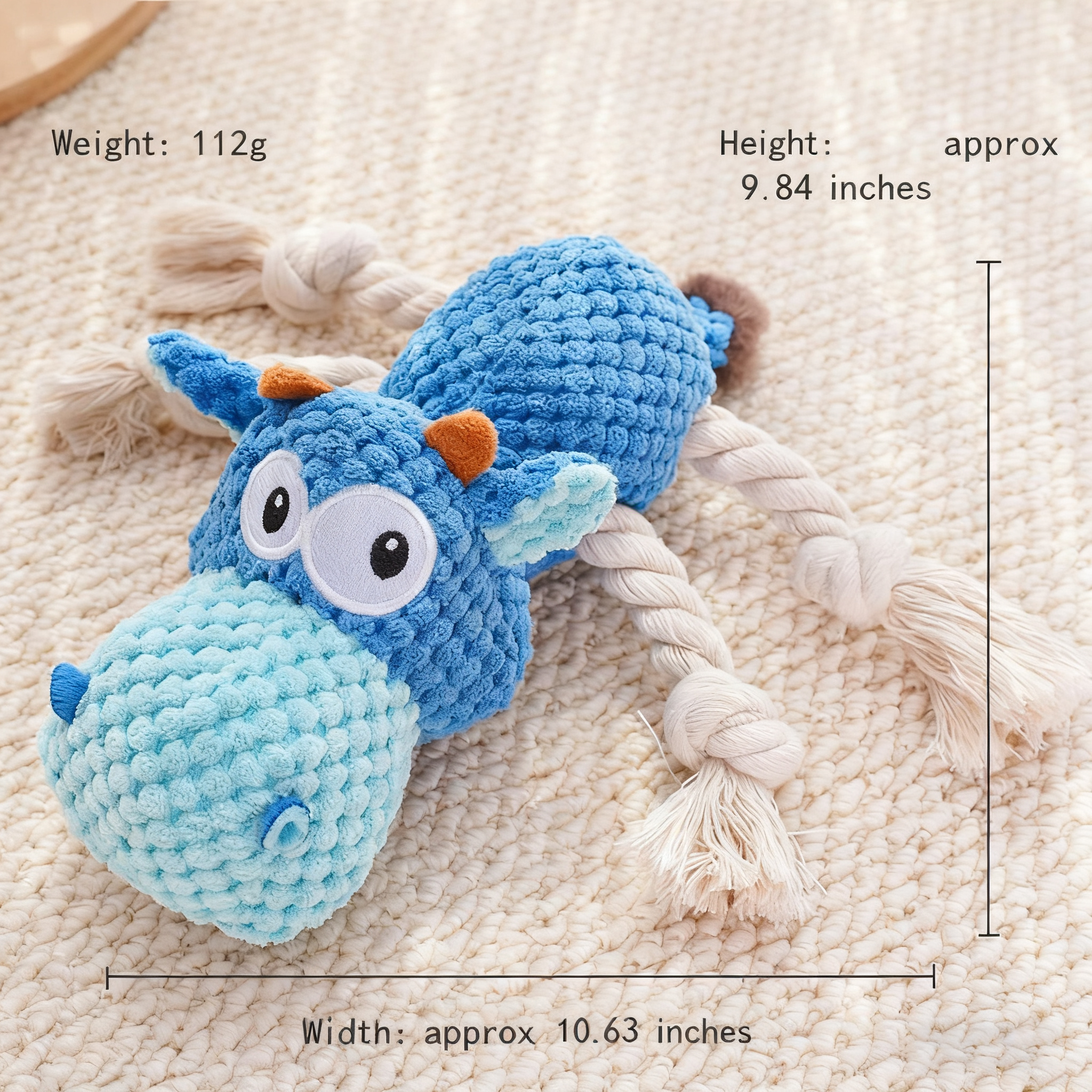 Funny Lion Plush Toy – Dog Cat Squeaky Toy_CWMM11173