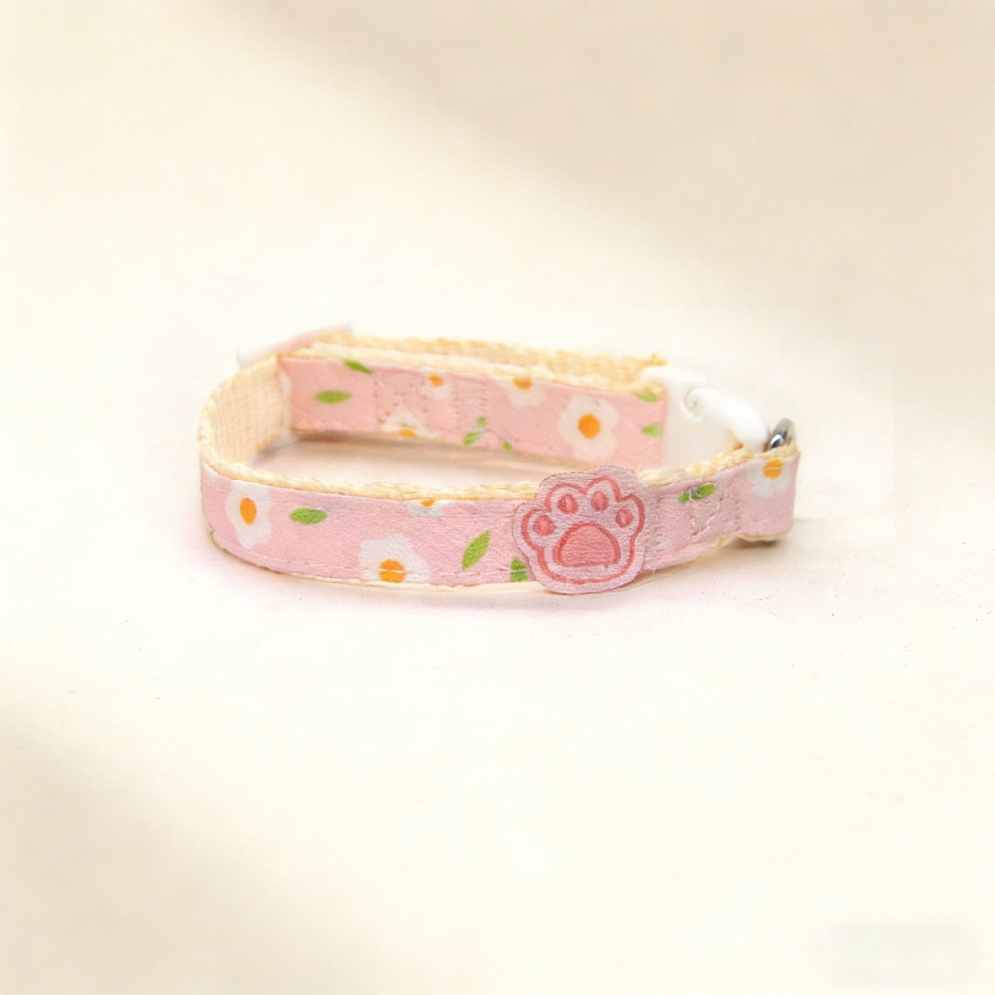 Cute Pet Collar Cartoon Flower Safe Buckle_CWMM13240