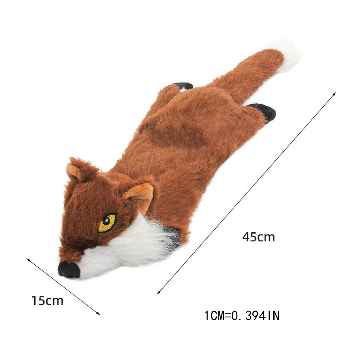 Squeaky Plush Skunk Toy for Dogs & Cats_CWMM13297