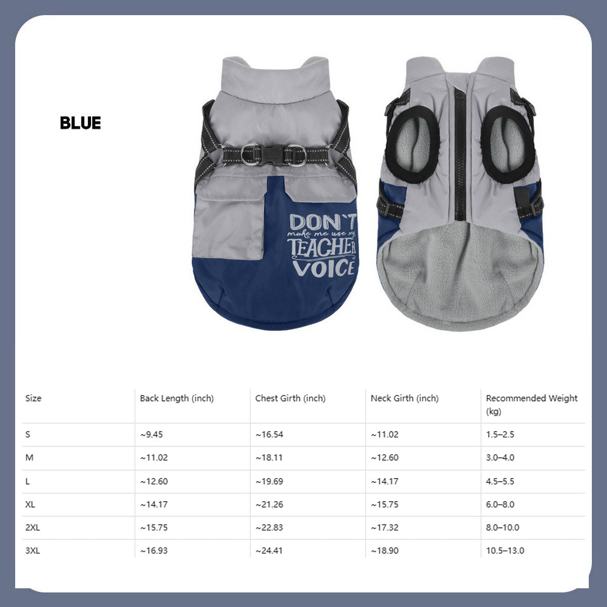 Insulated Winter Pet Vest for Small Dogs_CWMM12403