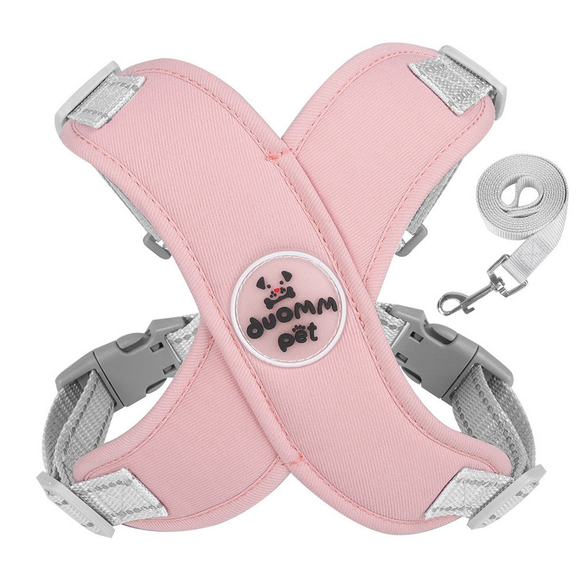 Dog Vest Harness with Reflective Walking Leash_CWMM12568