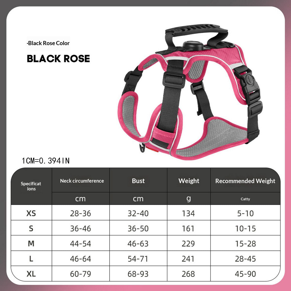Dog Harness and Leash Set with Tracker Holder_CWMM12486