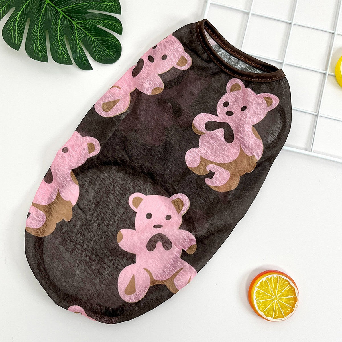 Large Dog Summer Vest  Bear Print Cooling Apparel_CWMM11135