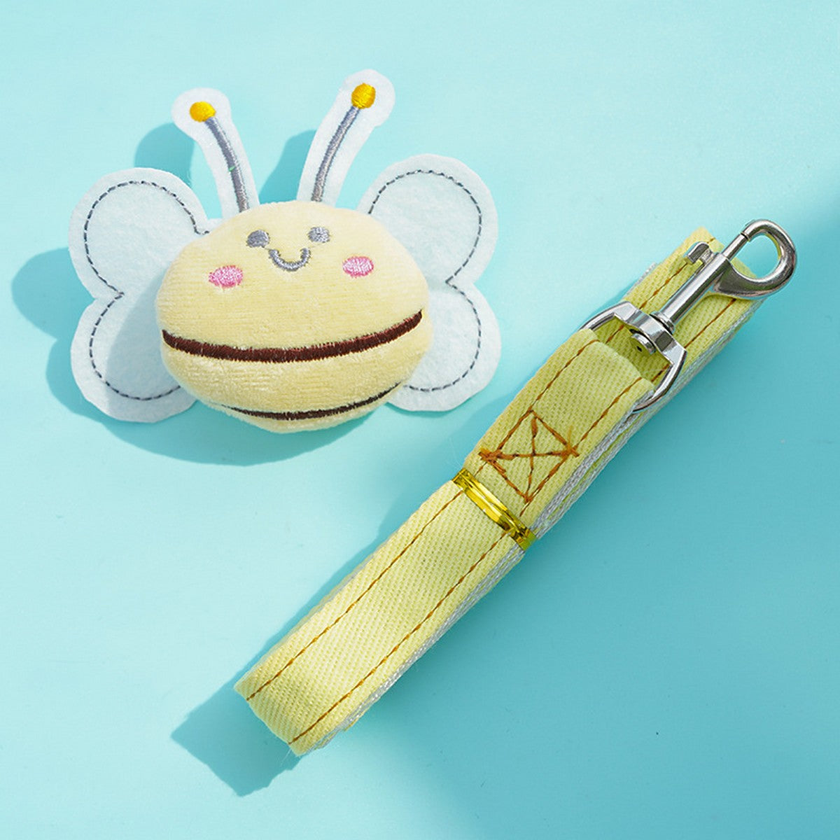 Dog Dresses Cute Denim Overalls with Leash Loop_CWMM11124