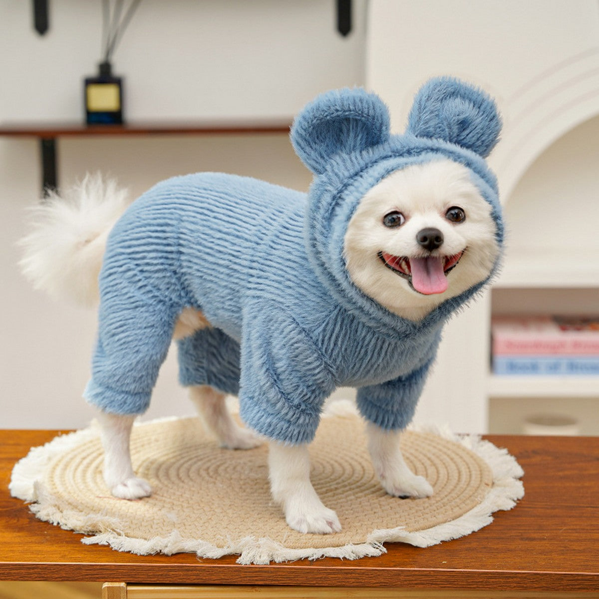 Winter Plush Hooded Vest for Small Pets_CWMM11181
