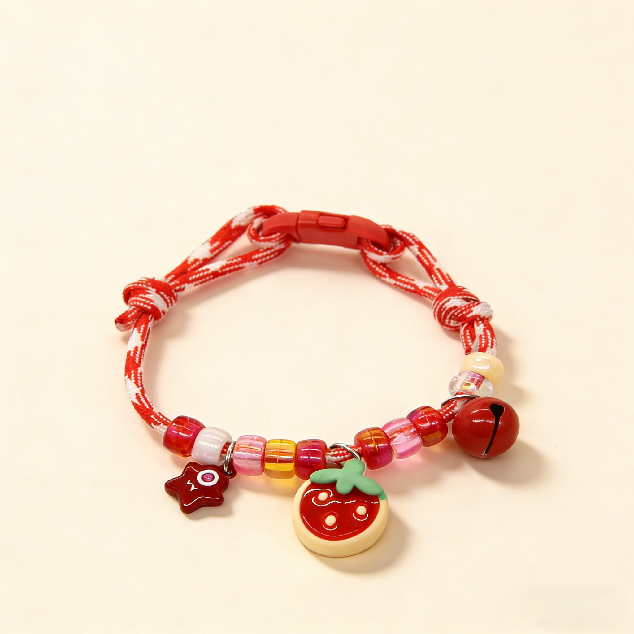 Cute Pet Paw Print Collar with Bell_CWMM13149
