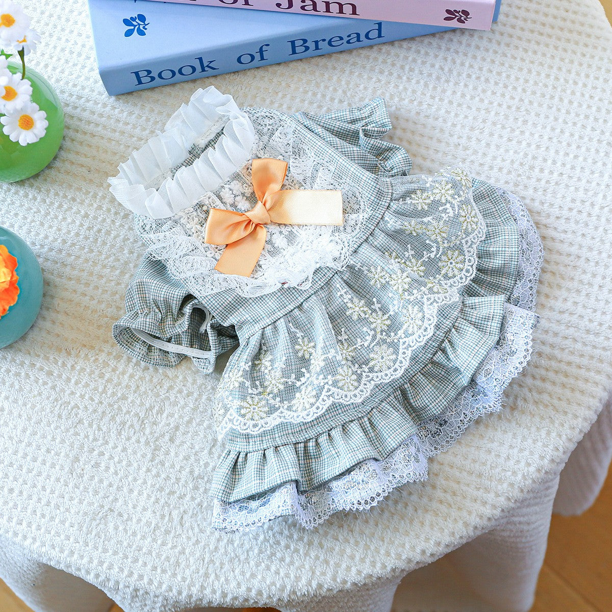 Small Pet Lace Court Princess Dress_CWMM13116