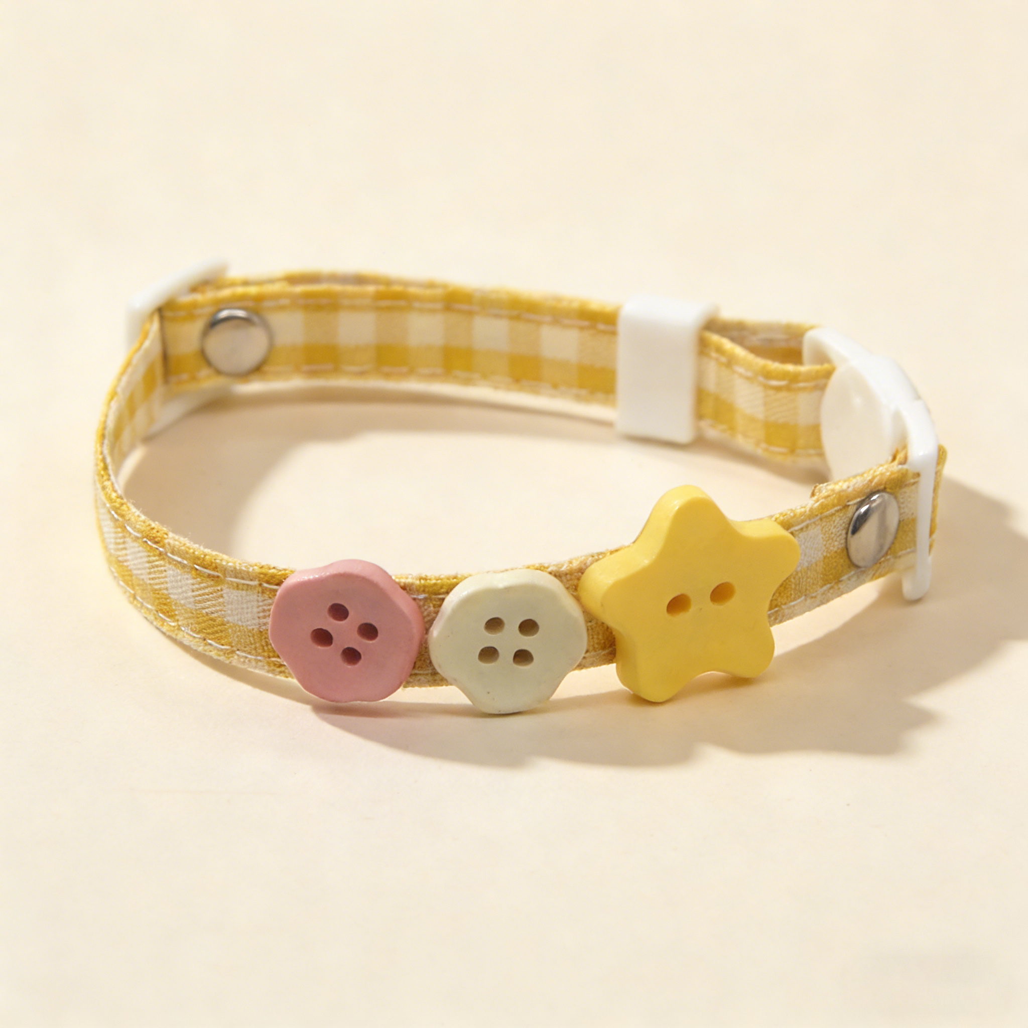 Classic Plaid Cat Dog Collar with Safety Buckle_CWMM13179