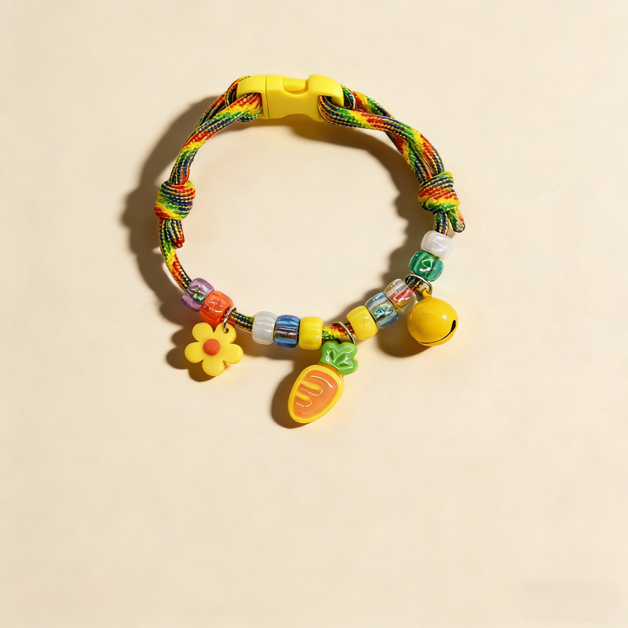 Cute Pet Paw Print Collar with Bell_CWMM13149