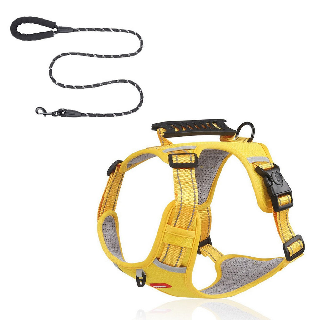 No-Pull Reflective Dog Harness, Large Dog Leash_CWMM12442
