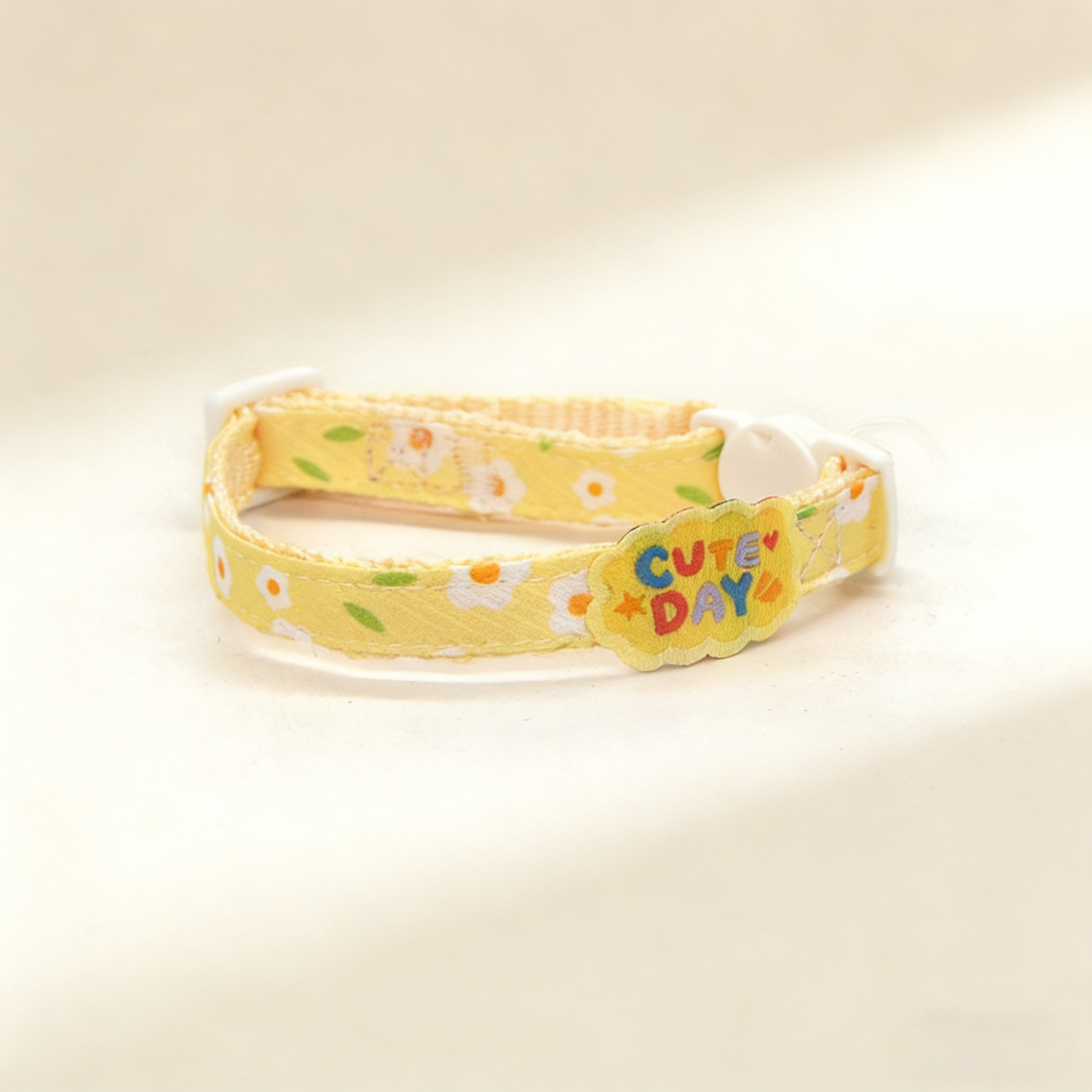 Cute Pet Collar Cartoon Flower Safe Buckle_CWMM13240
