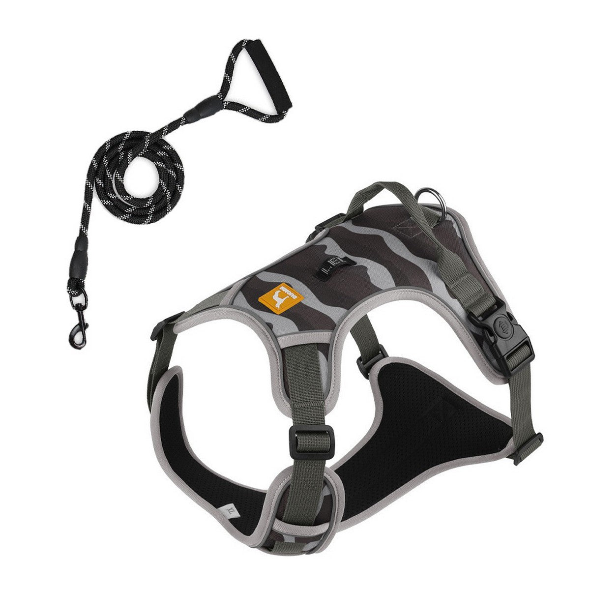 Printed Dog Harness and Leash for Active Dogs_CWMM12509