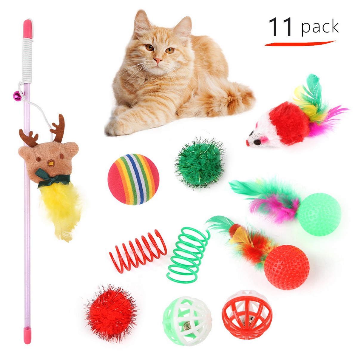 Christmas Pet Hat & Bandana Set – Cat & Dog_CWMM11426