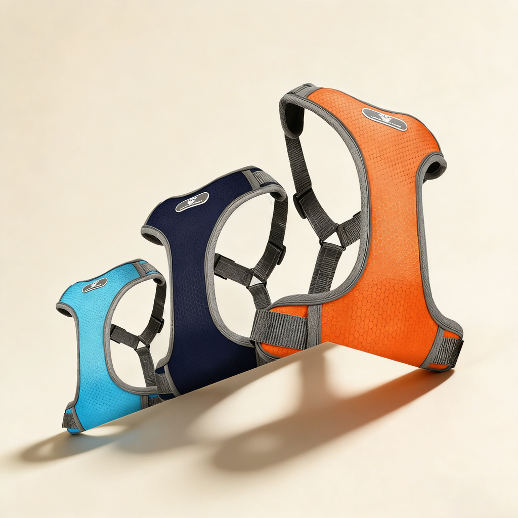 Dog Vest Style Harness with Reflective Leash_CWMM12512