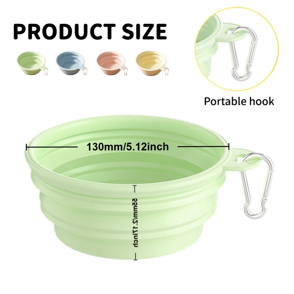 Travel Dog Water Food Bowl Collapsible_CWMM6222