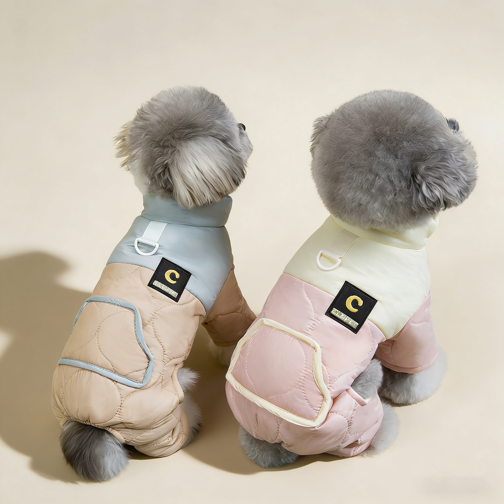 Teddy Bichon Dog Four-Leg Cotton Vest_CWMM12230