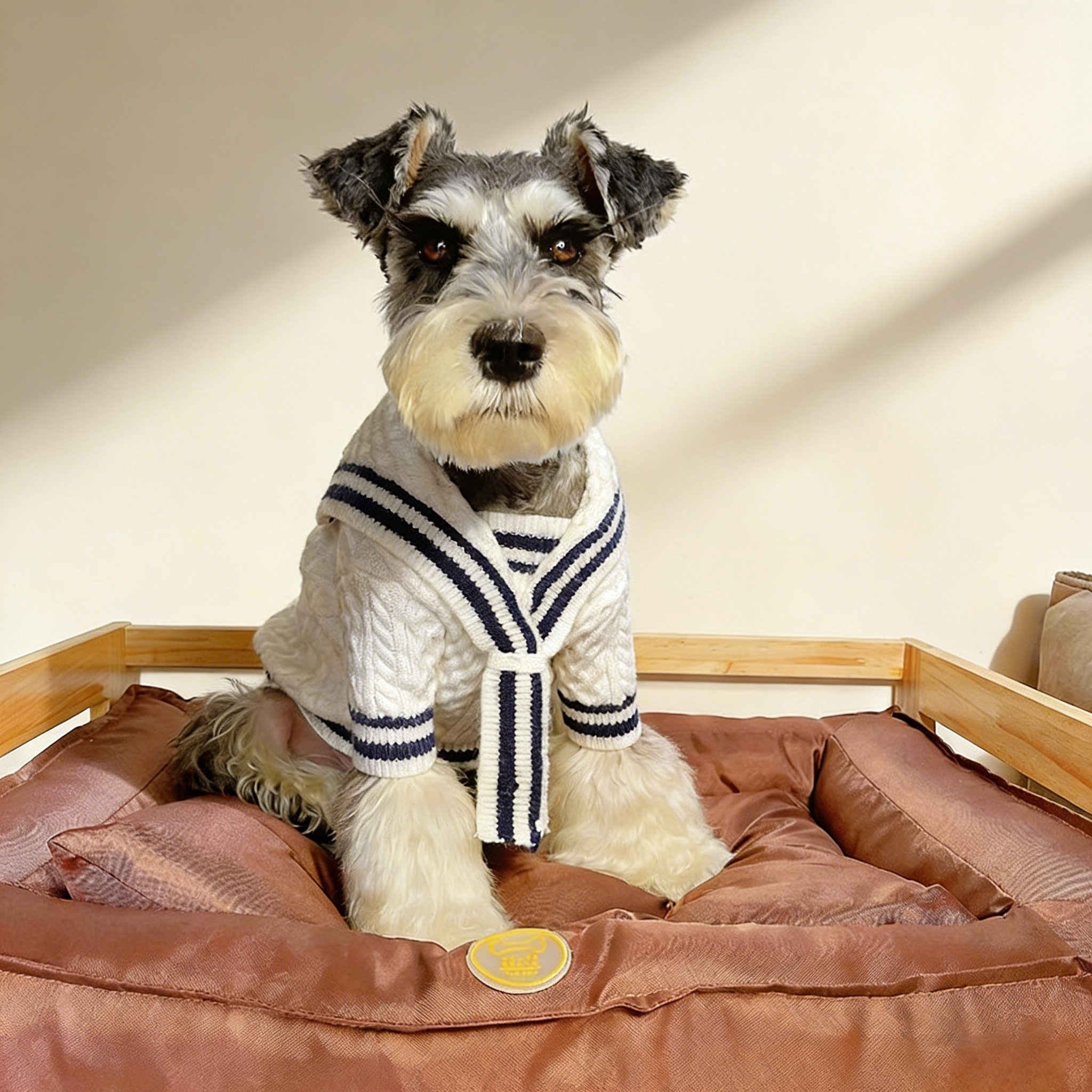 Nautical Collar Knit Dog Sweater_CWMM12303