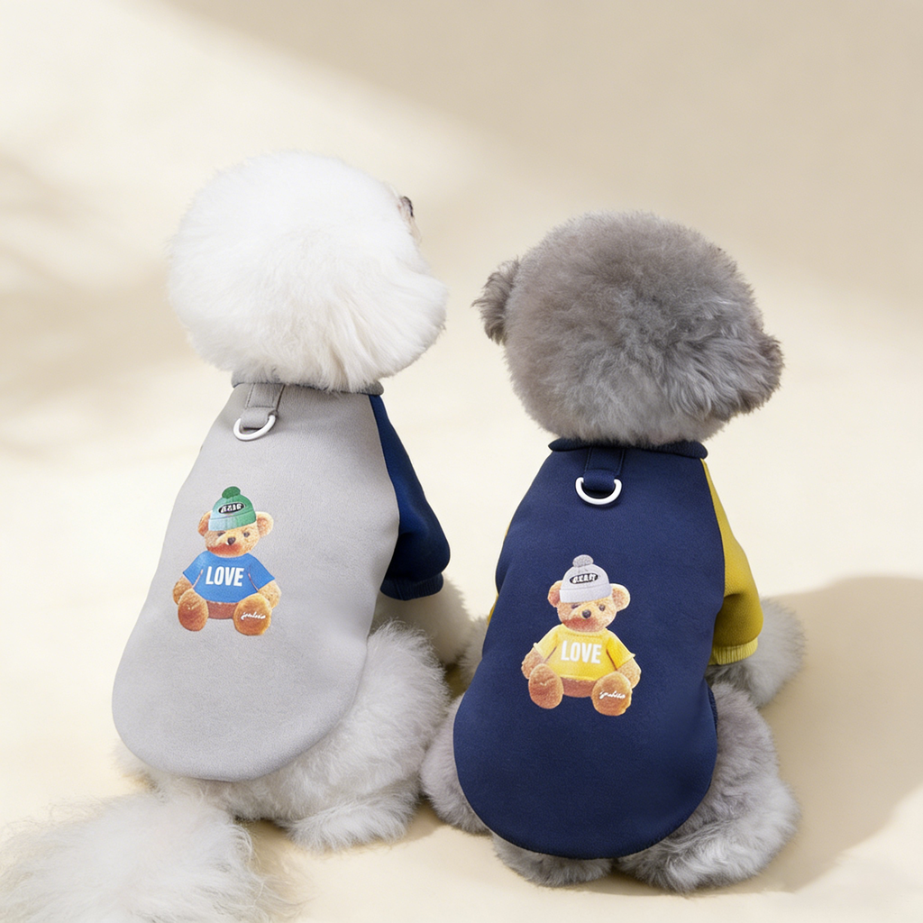 Warm Fleece Dog Hoodie Teddy Bichon Yorkie_CWMM12249
