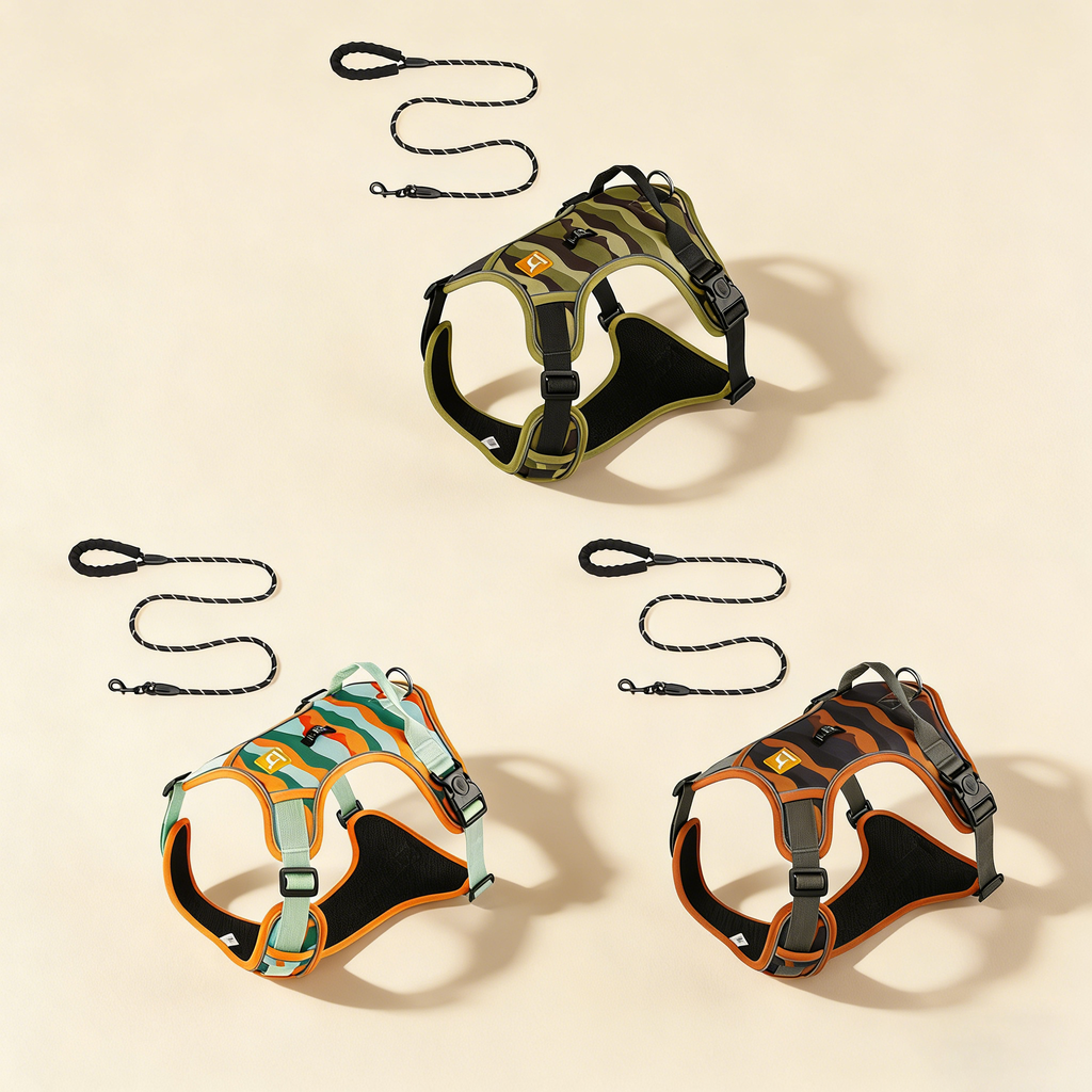 No Pull Dog Harness with Camouflage Design_CWMM12475