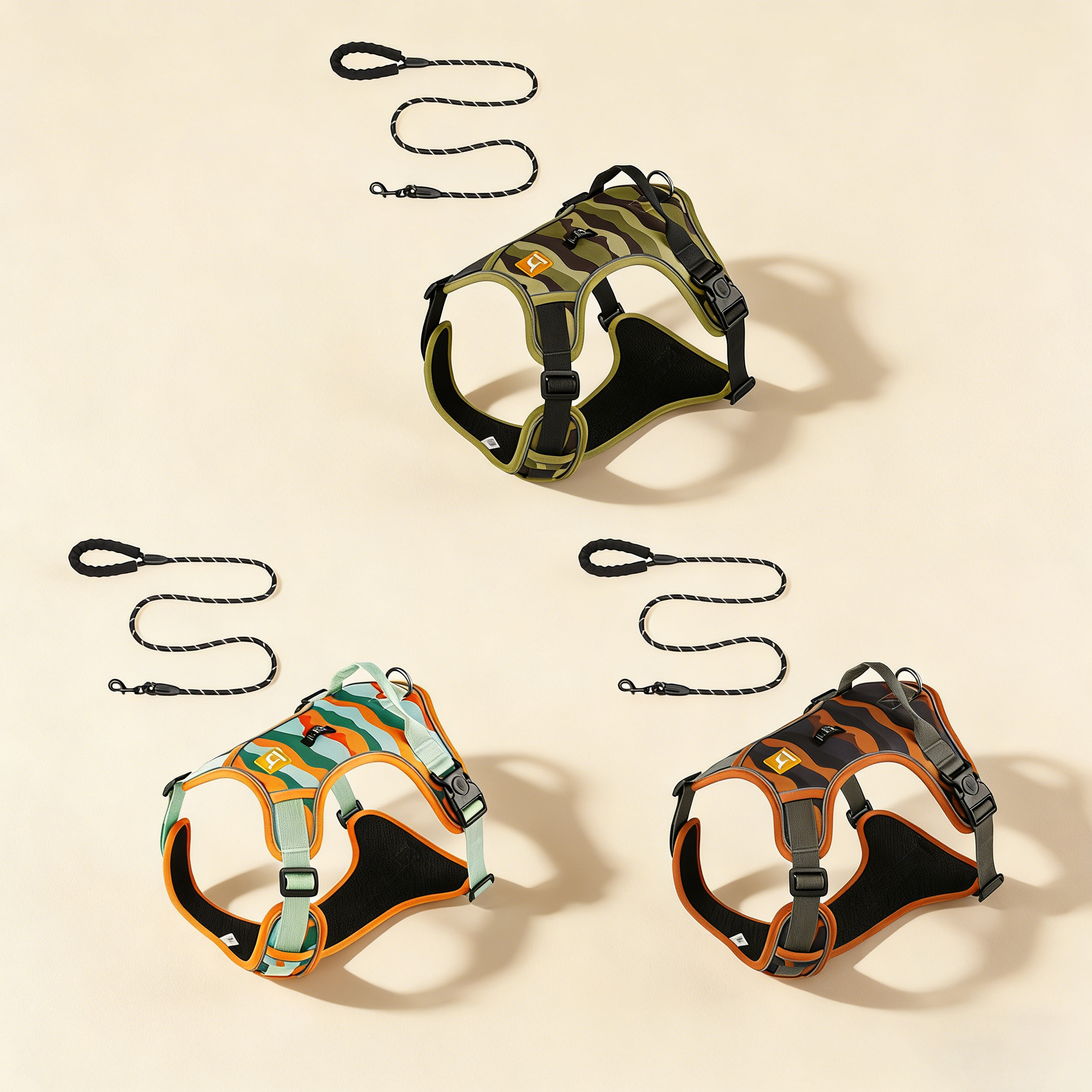 No Pull Dog Harness with Camouflage Design_CWMM12475