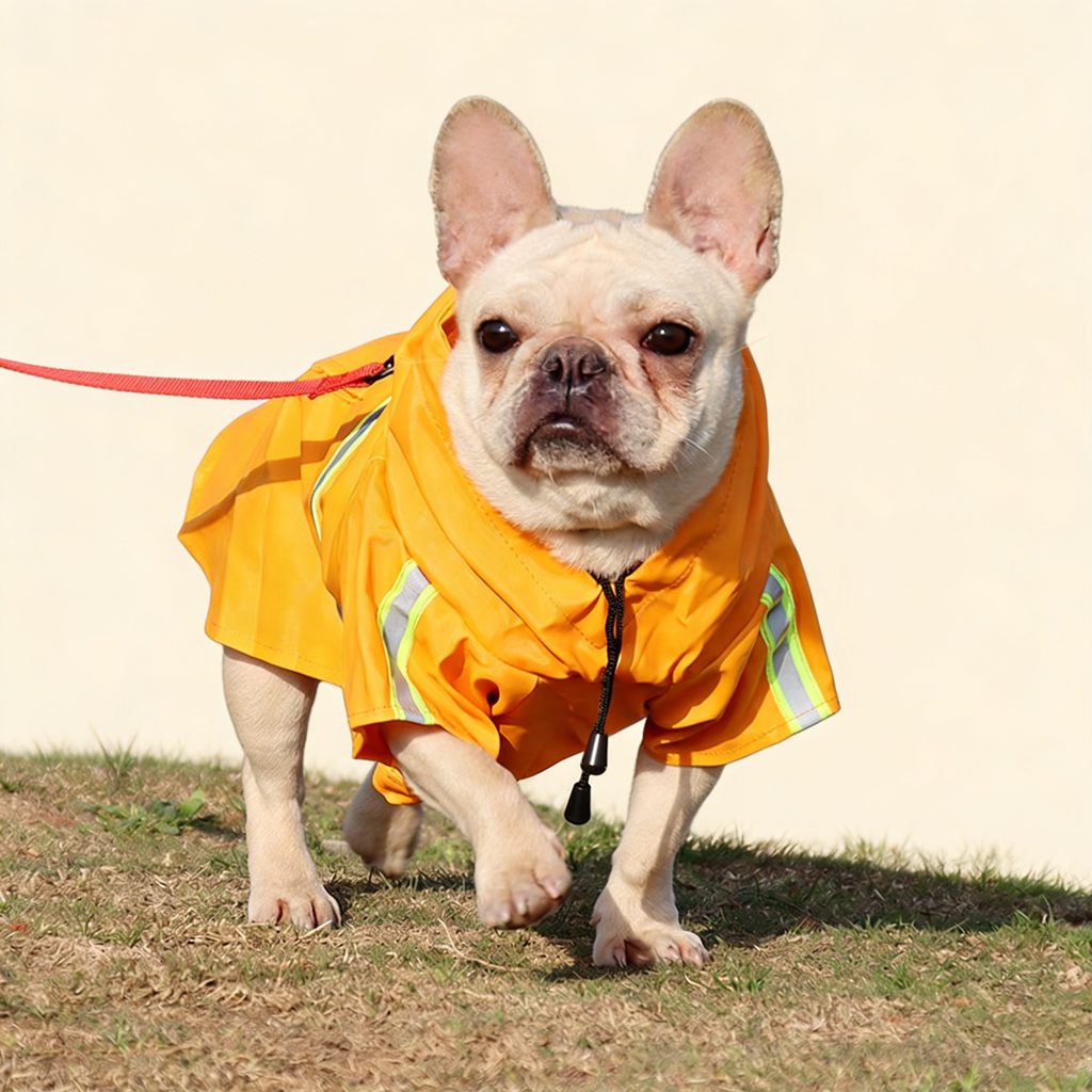 Outdoor Reflective Dog Raincoat for Large Dogs_CWMM12405