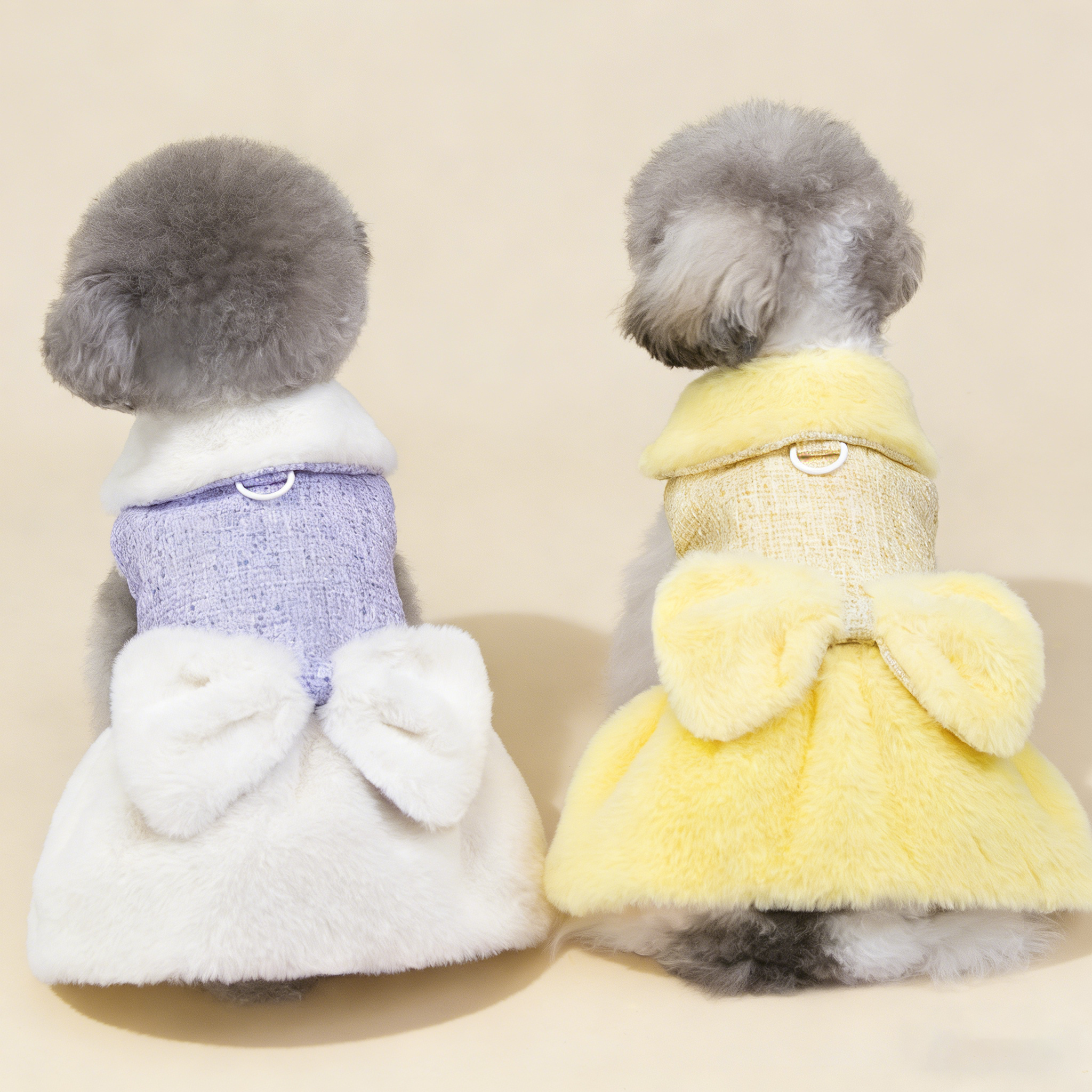 Teddy Bichon Dog Winter Princess Dress_CWMM12201