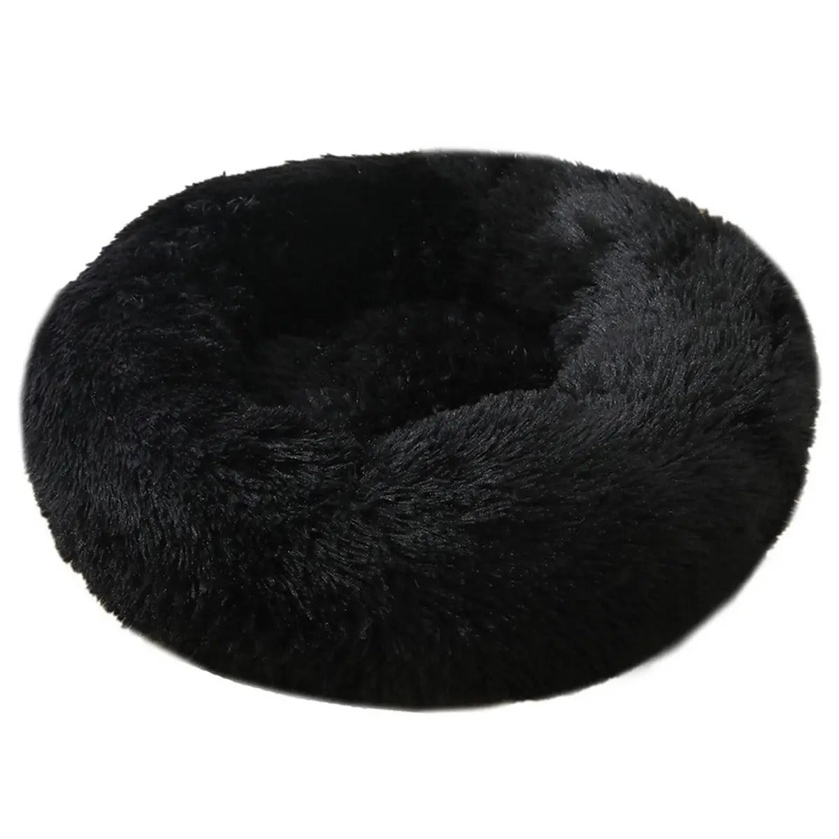 Fluffy Donut Cat Bed – Plush & Cozy Pet Cushion_CWMM5279