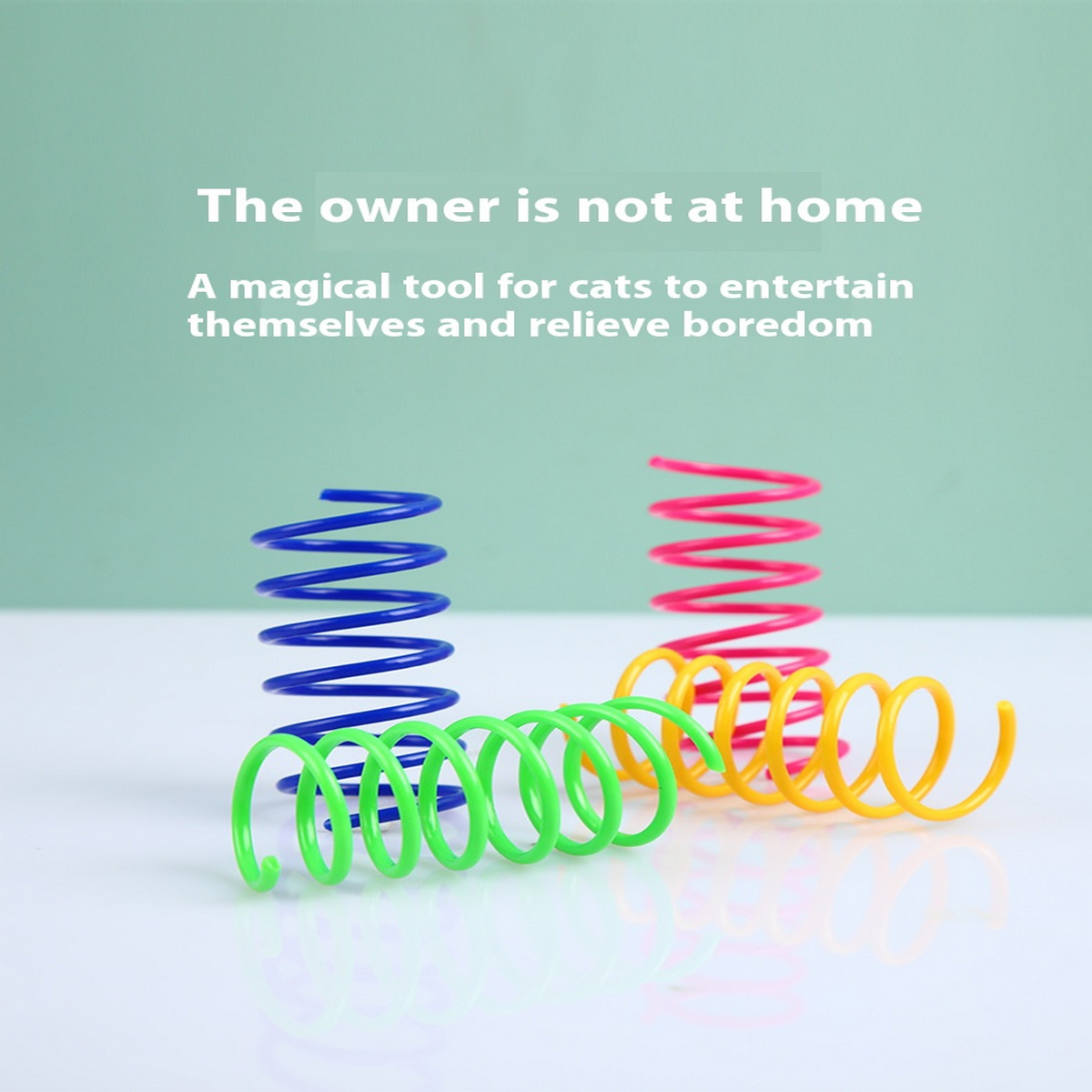 Jumping Spring Toy for Cats – Colorful & Fun_CWMM7178