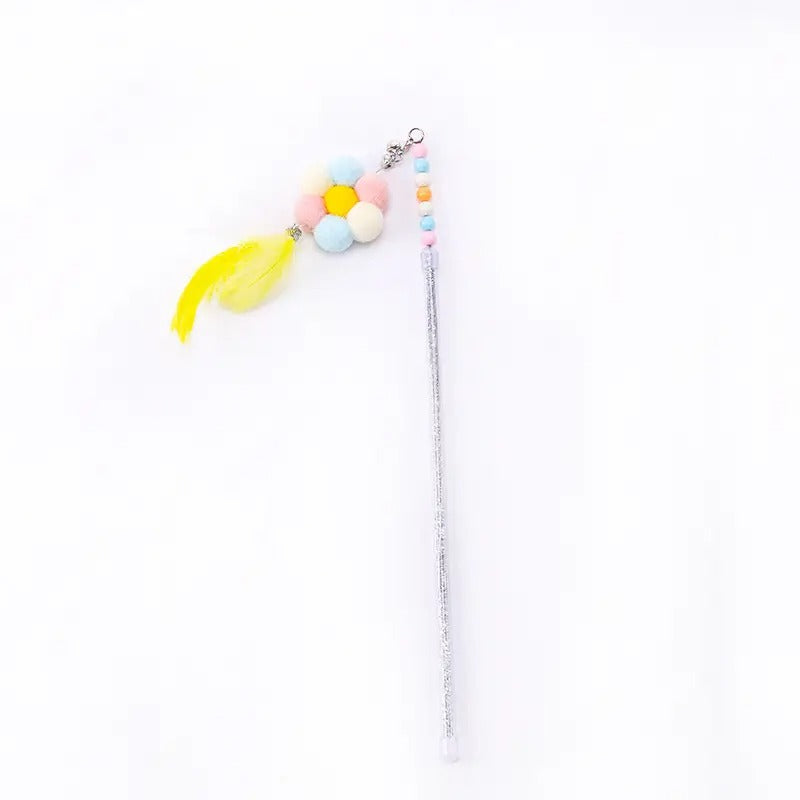 Interactive Cat Wand with Feather & Bell Toy_CWMM5243