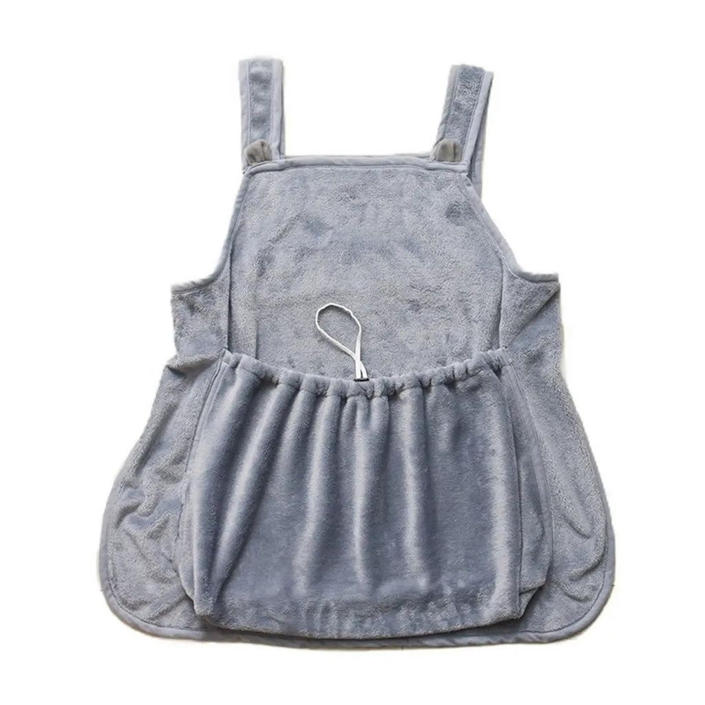 Pet Carrier Apron with Cat Pocket and Claw Guard_CWMM6290