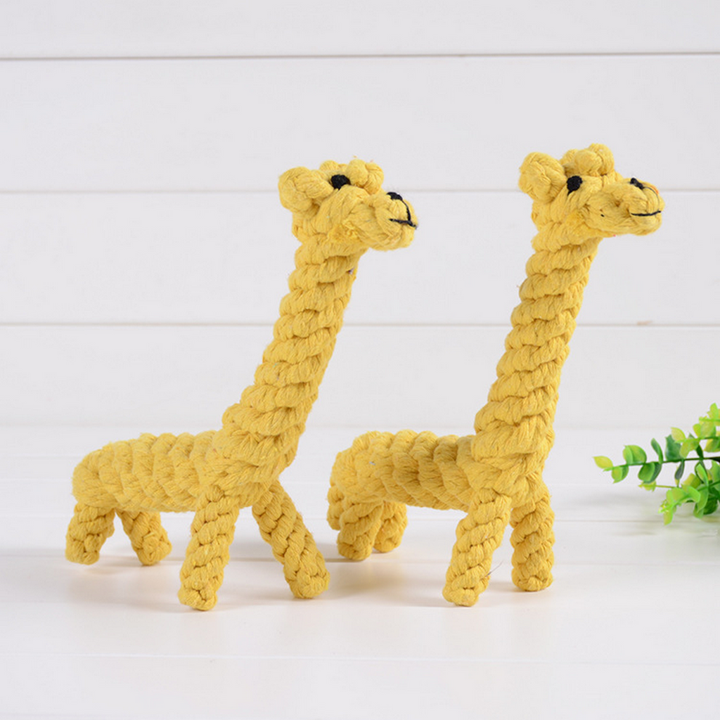 Giraffe Rope Dog Toy – Durable Chew Toy_CWMM8033