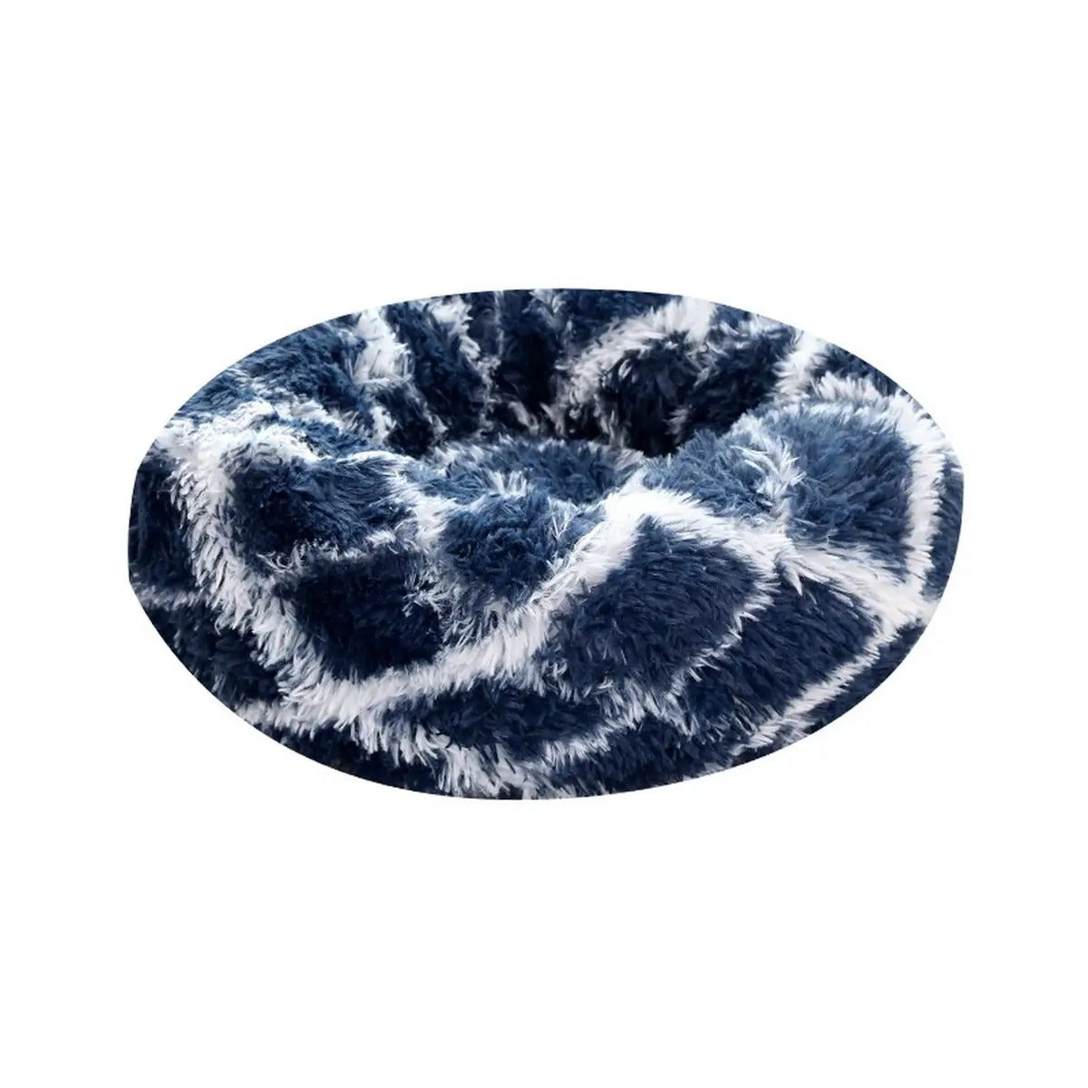 Fluffy Donut Cat Bed – Plush & Cozy Pet Cushion_CWMM5279
