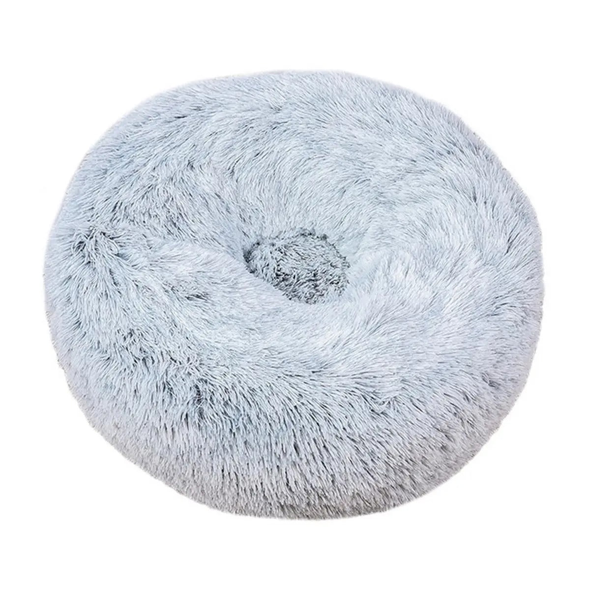 Fluffy Donut Cat Bed – Plush & Cozy Pet Cushion_CWMM5279