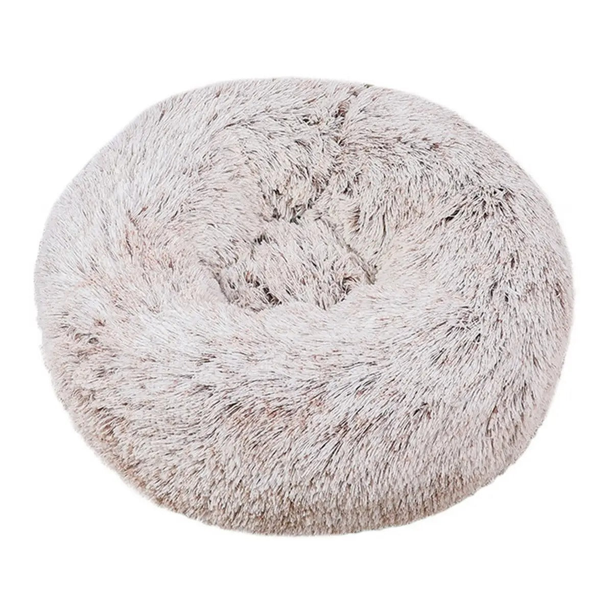 Fluffy Donut Cat Bed – Plush & Cozy Pet Cushion_CWMM5279