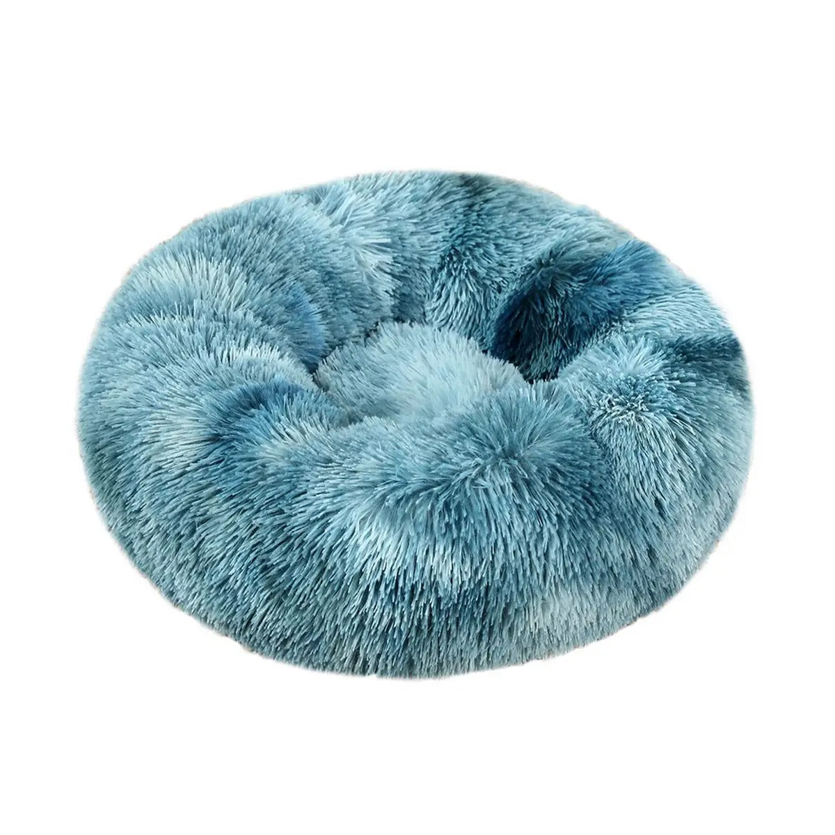 Fluffy Donut Cat Bed – Plush & Cozy Pet Cushion_CWMM5279