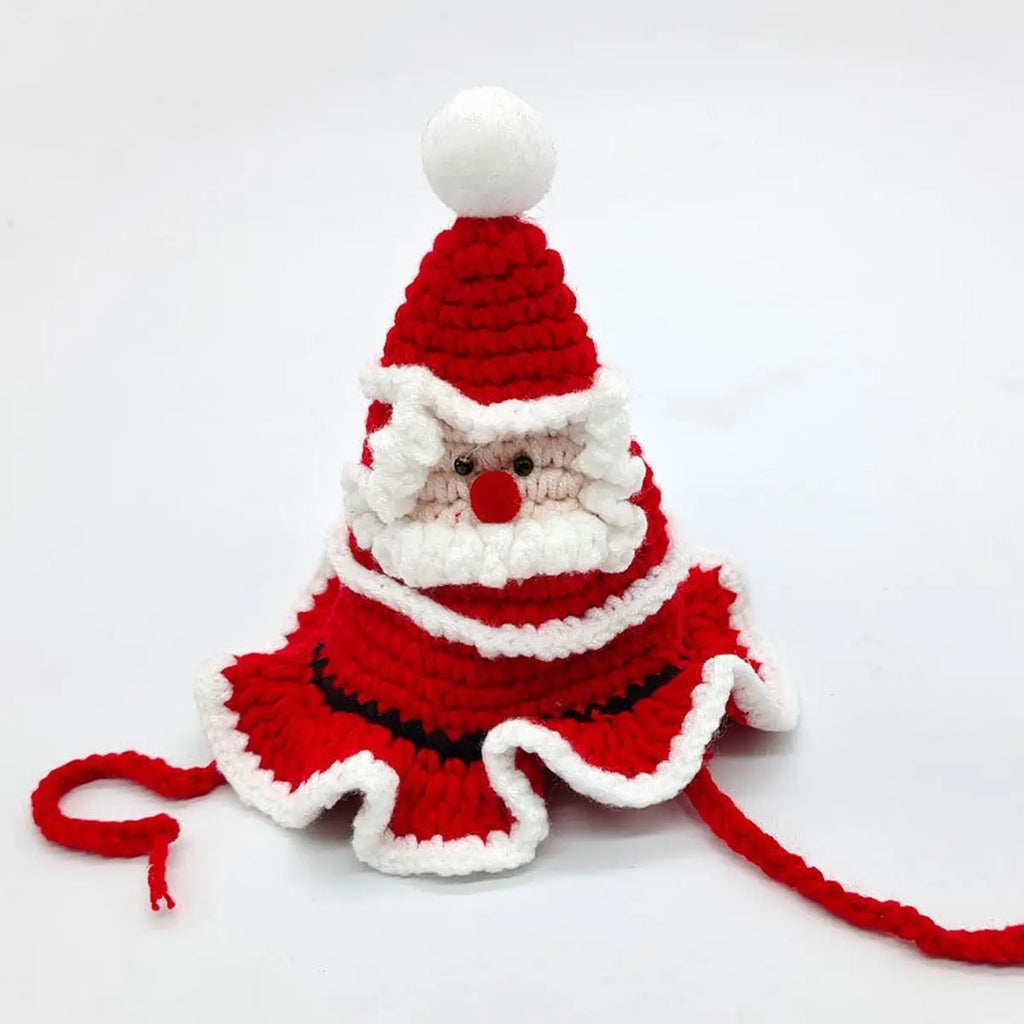 Handmade Christmas Knit Hat for Cats & Dogs_CWAH3708