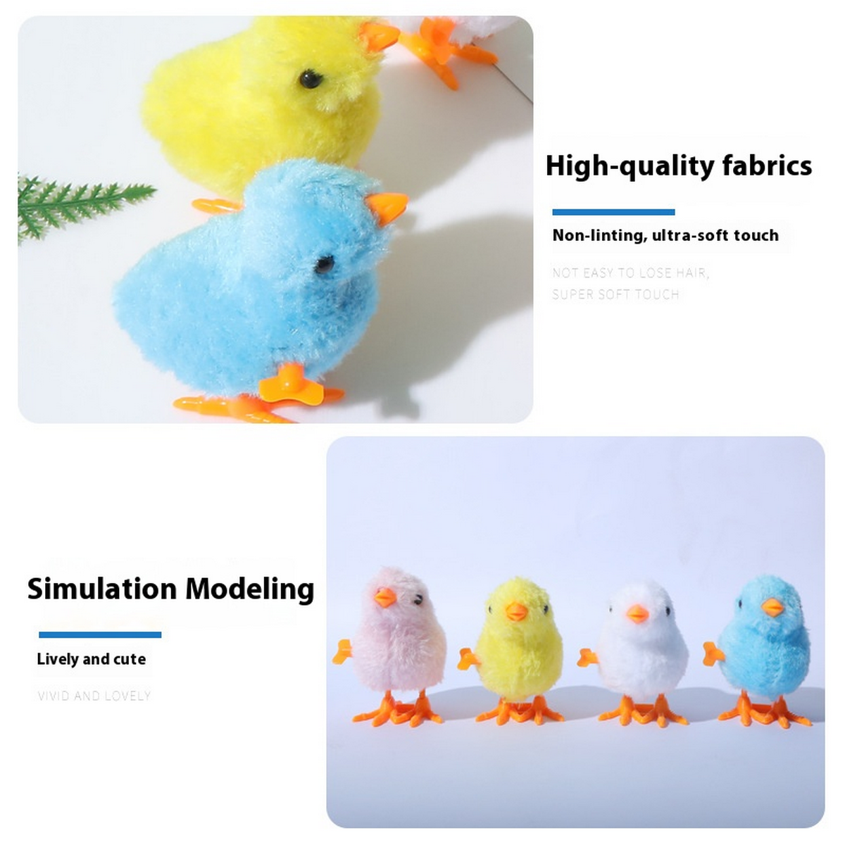 Jumping Chick Plush Toy for Cats_CWMM7177