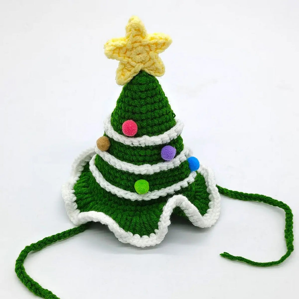 Handmade Christmas Knit Hat for Cats & Dogs_CWAH3708