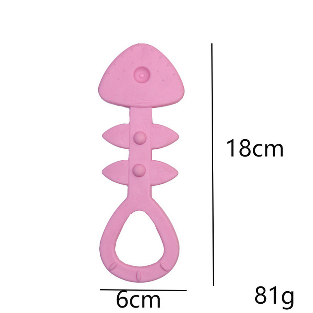 New TPR Dog Toy Fish Bone Chew & Dental Treat_CWMM7230