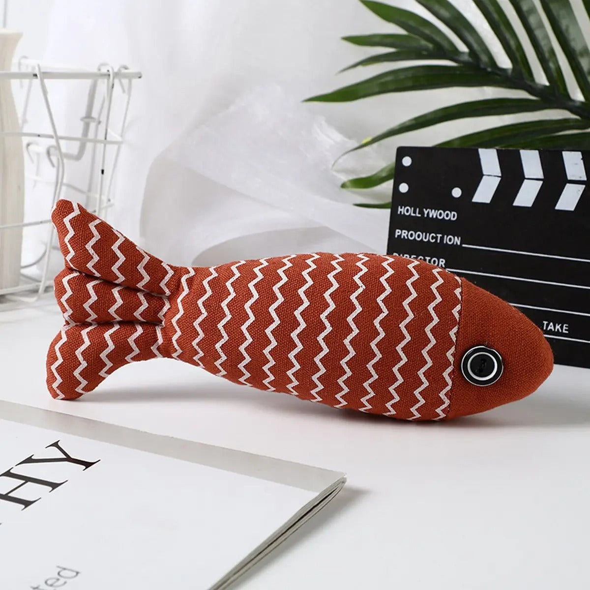 Linen Catnip Fish Toy, Kitten Toy - Safe and Durable_CWMM547