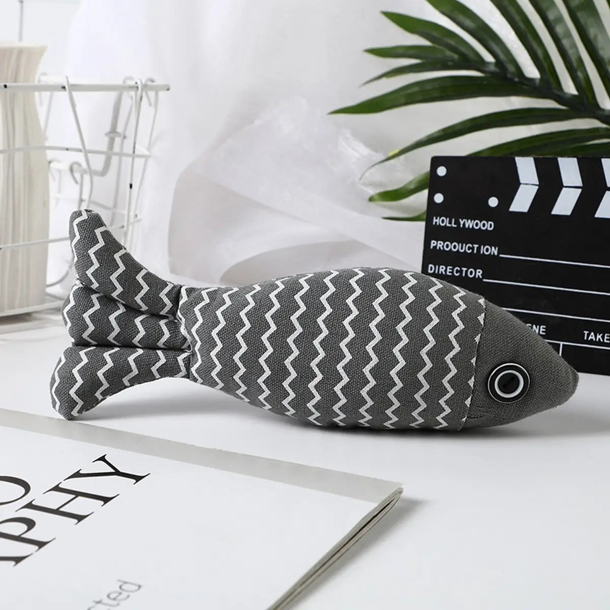 Linen Catnip Fish Toy, Kitten Toy - Safe and Durable_CWMM547