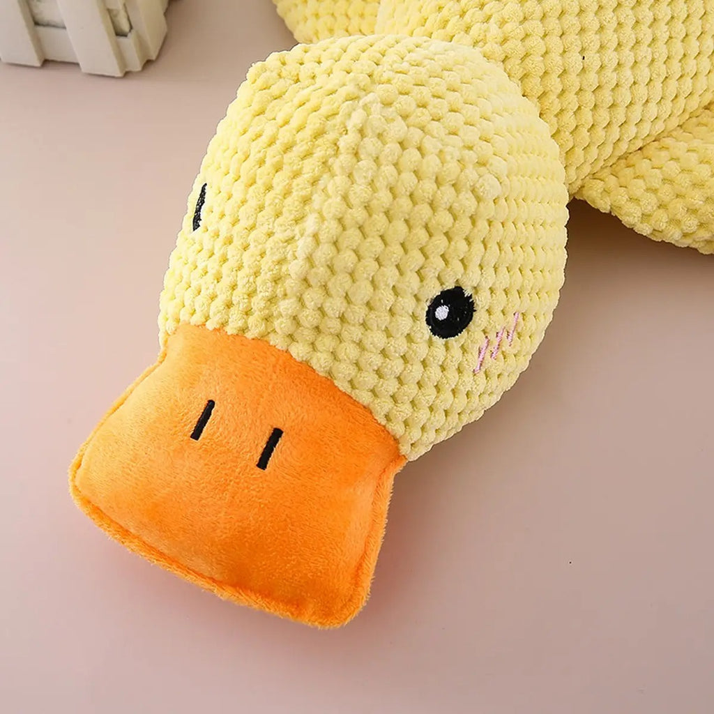 Hot Plush Squeaky Quack Duck Dog Toy_CWMM5393